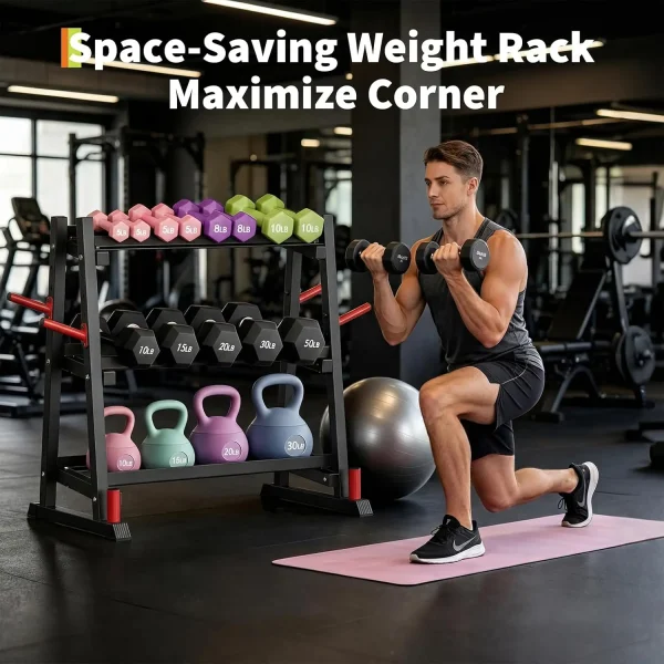 3-Tier Adjustable Home Equipment Rack Heavy-Duty